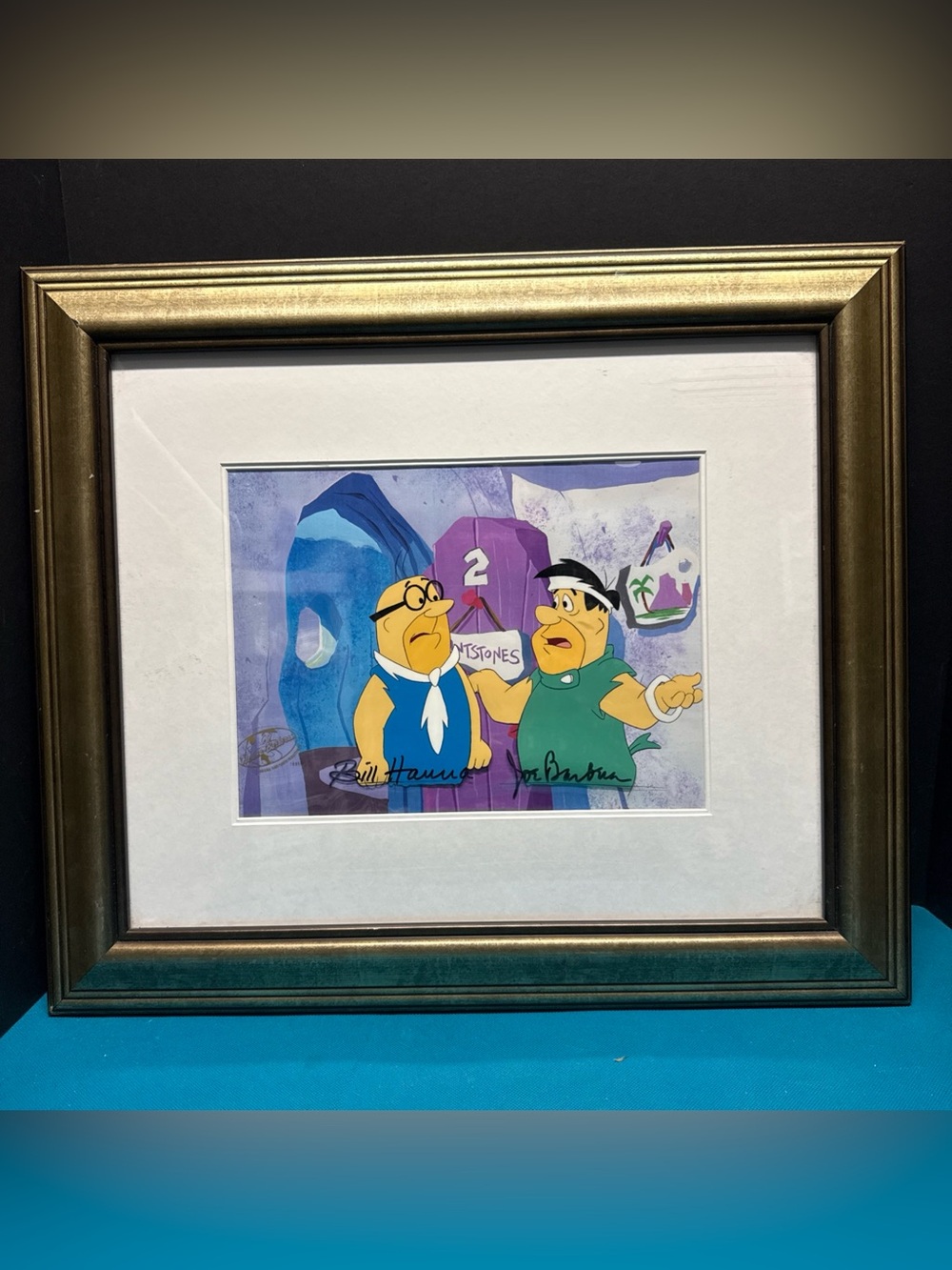 Hanna Barbera Original Production cel Jetsons Meet The Flintstones signed